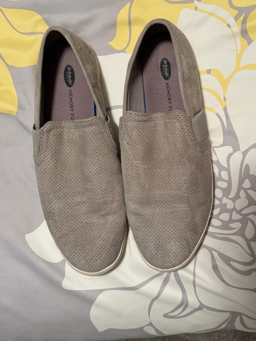 Dr Scholl’s Grey Slip-On Memory Foam Loafers